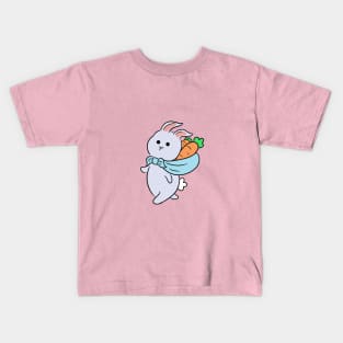 Bunny goes on a walk Kids T-Shirt